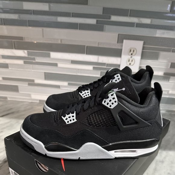 Size 11 - Jordan 4 Retro SE Mid Black Canvas main image 2